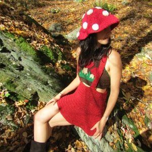 Crochet Toadstool Bucket Hat